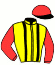 casaque portée par Brossard D. jockey du cheval de course FIRST DES PLEIGNES, information pmu ZETURF