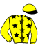 casaque portée par Zeghouani S. jockey du cheval de course DIZAIN, information pmu ZETURF