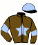 casaque portée par Messager M. jockey du cheval de course HELION JIHAIME (FR), information pmu ZETURF