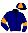 casaque portée par Chauve-laffay H. jockey du cheval de course HARDE DESTINEE (FR), information pmu ZETURF