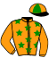 casaque portée par Verriere L. jockey du cheval de course IDYLLE DU MESNIL (FR), information pmu ZETURF