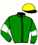 casaque portée par Callier Mlle E. jockey du cheval de course GUERRIERE DE CORCY (FR), information pmu ZETURF