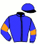 casaque portée par Maillot S. jockey du cheval de course GUADAIZA, information pmu ZETURF