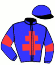 casaque portée par Baudouin Gau. jockey du cheval de course GARANCIO BELLO, information pmu ZETURF