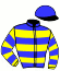 casaque portée par Gautier G. J. jockey du cheval de course ELITE DE JIEL, information pmu ZETURF