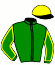 casaque portée par Declercq J. R. jockey du cheval de course KURTIKALINE, information pmu ZETURF