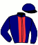 casaque portée par Menoret R. jockey du cheval de course INCREDIBLE CHARM, information pmu ZETURF