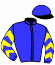 casaque portée par Bizoux Lor. jockey du cheval de course KRAMER MELOC, information pmu ZETURF