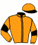 casaque portée par Geffray Dil. jockey du cheval de course DOUCEURF, information pmu ZETURF