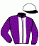 casaque portée par Lebouc Hug. jockey du cheval de course DRAGONS PLEASE, information pmu ZETURF