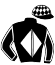 casaque portée par Rousset Y. jockey du cheval de course PARSIFAL D'OMBREE, information pmu ZETURF