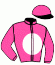 casaque portée par Janacek V. jockey du cheval de course WITCH IN PINK, information pmu ZETURF