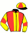 casaque portée par Carpentier B. jockey du cheval de course KANSAS DU HOCTI, information pmu ZETURF