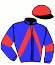 casaque portée par Mottier M. jockey du cheval de course INDIEN DE FONTAINE, information pmu ZETURF