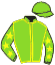 casaque portée par Jehanne W. jockey du cheval de course KEV DE JAFA, information pmu ZETURF