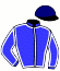 casaque portée par Mlle Lepage A. jockey du cheval de course KARAMEL JOYEUX, information pmu ZETURF