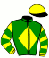 casaque portée par Re G. jockey du cheval de course IN D'OR, information pmu ZETURF