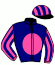 casaque portée par Jouin O. jockey du cheval de course IDOLE MOME, information pmu ZETURF