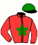 casaque portée par Farcinade M. jockey du cheval de course ASSAD LAWAL, information pmu ZETURF