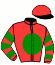 casaque portée par Zuliani A. jockey du cheval de course IRANDANDO HAS, information pmu ZETURF
