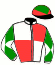 casaque portée par Marchand Bas. jockey du cheval de course SAGILOU ROSETGRI, information pmu ZETURF