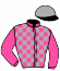 casaque portée par Poincot R. jockey du cheval de course SIRIMA, information pmu ZETURF