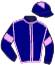casaque portée par Brechet Léo P. jockey du cheval de course KUARTZ, information pmu ZETURF
