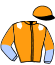 casaque portée par Siaffa G. jockey du cheval de course GARIBALDI, information pmu ZETURF