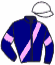 casaque portée par Ubeda D. jockey du cheval de course HALITE, information pmu ZETURF