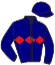 casaque portée par Richard G. jockey du cheval de course AUTOUR DE MINUIT, information pmu ZETURF