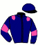 casaque portée par Julien F. jockey du cheval de course GIANA DE CAZOULENE, information pmu ZETURF