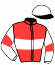 casaque portée par Geray P. jockey du cheval de course GEWURZTRAMINER, information pmu ZETURF
