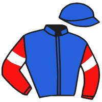 casaque portée par Laigron Ax. jockey du cheval de course JET SAN LEANDRO, information pmu ZETURF