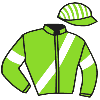 casaque portée par Brossard D. jockey du cheval de course GENTLEMAN SMART, information pmu ZETURF