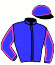 casaque portée par Brossard D. jockey du cheval de course LIBERTINE DE FRECA, information pmu ZETURF