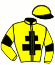 casaque portée par Cabos V. jockey du cheval de course LASKA CAD, information pmu ZETURF