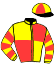 casaque portée par Criado M. jockey du cheval de course KASA DE BALESTAT, information pmu ZETURF