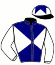 casaque portée par Mekouche Mlle A. jockey du cheval de course ROSA PARKS, information pmu ZETURF