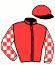 casaque portée par Zuliani L. jockey du cheval de course ICARE CONTI, information pmu ZETURF
