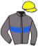 casaque portée par Bouyssou S. jockey du cheval de course LIMESY, information pmu ZETURF