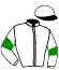 casaque portée par Mendizabal I. jockey du cheval de course MOMBASA, information pmu ZETURF