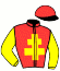 casaque portée par Dubord Rom. jockey du cheval de course KATAHNAA, information pmu ZETURF