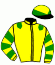 casaque portée par Seguy V. jockey du cheval de course ANTAIOS, information pmu ZETURF