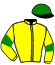 casaque portée par Bachelot T. jockey du cheval de course HOT IN FRONT, information pmu ZETURF