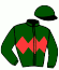 casaque portée par Gutierrez Val A. jockey du cheval de course AMADORA, information pmu ZETURF