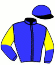 casaque portée par Chalon Ch. jockey du cheval de course HUBERUS, information pmu ZETURF