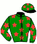 casaque portée par Desmigneux F. jockey du cheval de course ELTON TRAFO (BE), information pmu ZETURF