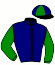 casaque portée par Delenclos F. jockey du cheval de course IMPERIAL DE L'ETRE, information pmu ZETURF
