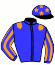 casaque portée par Duval C. M. jockey du cheval de course CKENOBY PONCELET (FR), information pmu ZETURF