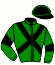 casaque portée par Balu J. jockey du cheval de course INSOLITE NIGHT, information pmu ZETURF
